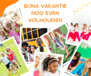 Bijna vakantie, nog even volhouden