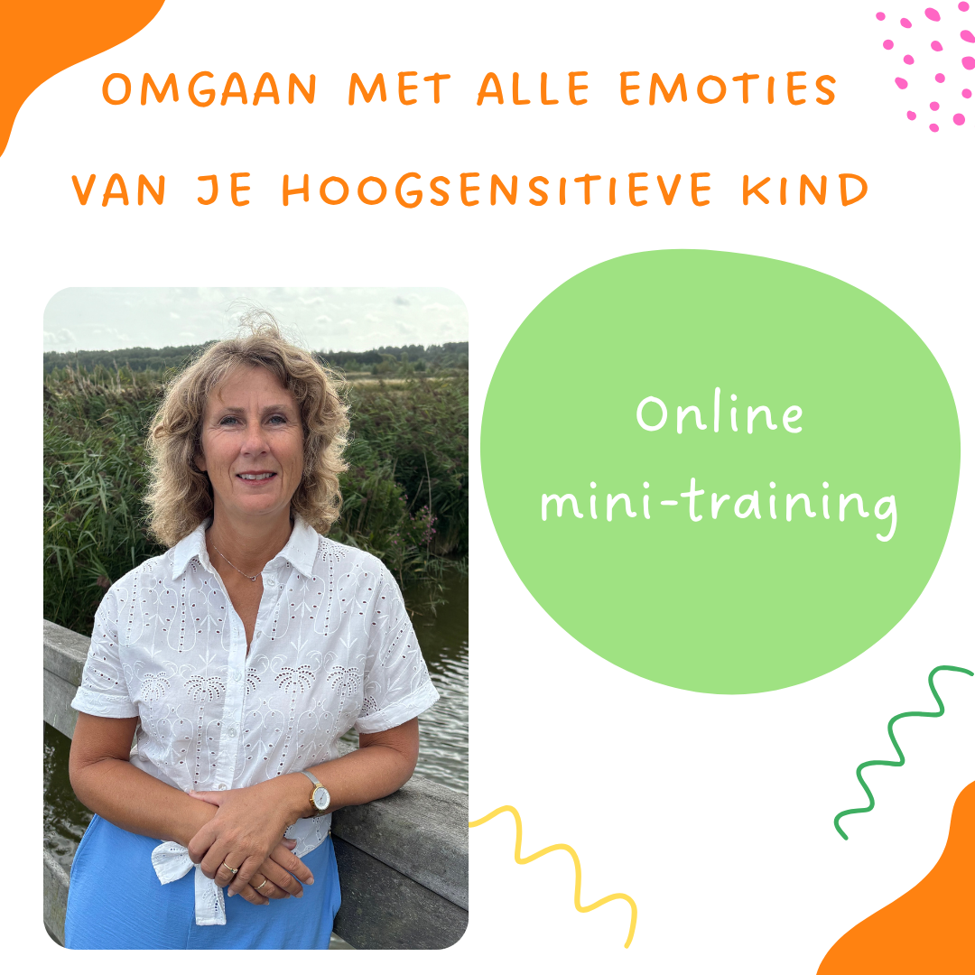 omgaan met emoties van je hoogsensitieve kind<br />
online mini-training